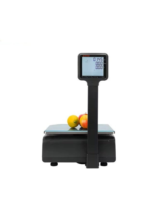 ATP Norx Barcode Label Scale SC 30 Barcode Scale Supermarket Commodity Weight Price Calculation Digital Electronic Weight Scale - Image 5